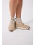 Kadın Sneaker Süet Bej Kısa Topuklu Casual/günlük Dokuma 3