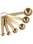 6pcs/set Ölçüm Kaşık Faydalı Paslanmaz Çelik Ölçüm Fincan Cozinha Kahve Ölçüm Kaşık Çay Altın (Yurt Dışından) 3