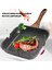 Soba Üstleri Için Izgara Tavası Yapışmaz Indüksiyonlu Alüminyum Indüksiyon Biftek Pastırma Tava Kızartma Tavası Gaz Seramik 24 cm (Yurt Dışından) 3