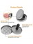 Hamburger Press Patty Maker Set Yapışmaz Et Patty Basınç Tutamak Patty Burger Üreticisi Ev ve Mutfak Siyah (Yurt Dışından) 5