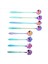 24PCS Çiçek Kaşığı Seti 2 Farklı Boyutlu Renkli Paslanmaz Çelik Çay Kaşığı Gökkuşağı Kahve Karıştırma Kaşığı (Yurt Dışından) 5