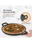 Dökme Demir Pizza Pan Steel Pizza Ocak Gaz Için Fırın Veya Griddle Için Derin Taş Kulplu Dökme Kavrama 33X33CM (Yurt Dışından) 3