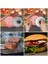 Hamburger Press Patty Maker Set Yapışmaz Et Patty Basınç Tutamak Patty Burger Maker Ev ve Mutfak Kırmızı Kırmızı (Yurt Dışından) 3