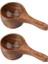 2pcs Ahşap Kaşık Mini Kahve Ölçüm Fincan Ahşap Dondurma Kaşık Mutfak Ölçüm Kaşık (Yurt Dışından) 1