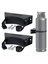 2pcs Propan Tank Tutucusu Propan Tank Montaj Gaz Silindiri Tutucu Vidalar ve Güvenlik Zinciri Desteklenen 4-12 Inç (Siyah) (Yurt Dışından) 2