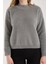 Kadın Gri Sakal Iplik Yarım Balıkçı Yaka Triko Kazak 6