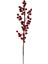 Kırmızı Yapay Berry Dalı 51 Cm, Beyaz Renkli Dekoratif Bitki Parçası 3