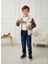 Erkek Çocuk Bomber Ceket - T-Shirt ve Jean Pantolon 3'lü Takım 3
