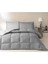 %100 Pamuk (Çarşafı Lastikli) Tek Kişilik Yatak Seti-Colourist Kül Gri Silver 2