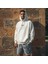 Kurukafa Baskılı Beyaz Kapüşonlu Oversize Hoodie 1