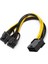 8 Pin Pcıe 2 x Pcıe 8 (6+2) Pin Grafik Kartı Y-Splitter Güç Kablosu 1