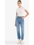 Mary Vintage Straight Fit Yüksek Bel Bilek Boy Jean Yıkamalı Pantolon F3094AX25WN 1