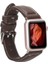 Apple Watch Uyumlu Deri Kordon 42-44-45MM Nm4-As4 Kahve 5