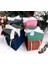 , Ekose desenli Yılbaşı Hediye Kutusu 4lü Set 9X9X15 cm Özel Tasarım Hediye Kutusu 5
