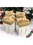 , Altım ve Beyaz renkli Hediye kutusu 4lü Set 9X9X15 cm Özel Tasarım Hediye Kutusu 6