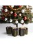 , Altın ve Siyah renkli Hediye kutusu 4 lü Set 9X9X15 cm Özel Tasarım Hediye Kutusu 5