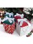 Yılbaşı Temalı 4lü Set 9X9X15 cm Özel Tasarım Hediye Kutusu 4