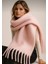 Pembe Soft Yumuşak Dokulu Puffy Atkı Şal 2