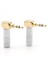 2pcs 3 5mm L Şekil Jack Gold Plactıng 90 Derece Açılı Ses Konnektörü Ses Fişi Gümüş (Yurt Dışından) 1