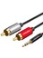2x Veggieg Rca Kablosu 2rca Ila 3 5 Ses Kablosu 3 5mm Jack Rca Aux Kablosu (2m) (Yurt Dışından) 2