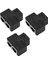 3x 2 Port RJ45 Ayrıştırıcı Adaptör Lan Ağı Ethernet Genişletici Konektör Fişi Lot 1 Pcs (Yurt Dışından) 1