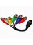 10 Pin S-Video-Dişi Rgb 6 Rca 10 Pin Din S-Video Erkek Bileşen Kablosu Pc Hdtv Rgb Bileşen Kablosu 30CM (Yurt Dışından) 2