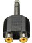 3x 6 35MM 1/4 Inç Erkek Stereo Ila 2 Çift Rca Dişi Y Splitter Ses Adaptör Dönüştürücü (Yurt Dışından) 4