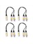 4pcs 30CM 3pin Xlr Erkek - 2 Xlr Dişi Ses Uzatma Kablosu Y Mıc Mıxer Kayıcı Dj Kablosu Için Ayrıcı (Yurt Dışından) 1
