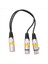 4pcs 30CM 3pin Xlr Erkek - 2 Xlr Dişi Ses Uzatma Kablosu Y Mıc Mıxer Kayıcı Dj Kablosu Için Ayrıcı (Yurt Dışından) 3