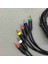 Rgbs Renk Monitörü Özel Çizgi Satürn Kırmızı Mavi Yeşil Rgb+Senkronizasyon Video ve Ses Kablosu Kompozit Kablo (Yurt Dışından) 3