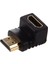 HDMI Adaptörü 90 Derece Sağ Açısı L - Tip (Alt) Siyah (Yurt Dışından) 1