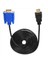 2x Hdtv HDMI Altın Erkek-Vga Hd-15 Erkek 15PIN Adaptör Kablosu 6ft 1 8m 1080P (Yurt Dışından) 5