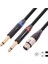Xlr Dişi To Çift 6 35MM Fiş Erkek Konnektörlü Ses Kablosu Xlr Dişi Ila Çift 1/4 Inç Y Ayırıcı Kablo Adaptörü 3 Metre (Yurt Dışından) 5