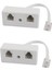 2x 6P4C RJ11 Erkekten Çift Kadın Telefon Hattı Ayrıştırıcı Konektör Adaptörü (Yurt Dışından) 1