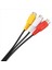 3 Pcs 3 5mm Erkek Fişi - 3 Rca Kadın Audio Video Av Kablosu 22CM (Yurt Dışından) 5