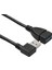 10X USB 3 0 Açı 90 Derece Uzatma Kablosu Erkek - Kadın Adaptör Kablosu Verileri Sol (Yurt Dışından) 5