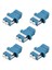 Lc Fiber Optik Adaptörü - Lc - Lc Duplex Sınglemode Koller - 10 Paket - Mavi (Yurt Dışından) 2