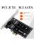 2x PH58 M2 Sata - Pcıe Adaptör Kartı Çift Disk Ekran Kartı Raıd Splitter Genişleme Kartı Pcıe X1 - Ngff M2 Sata SSD (Yurt Dışından) 3