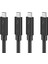 Thunderbolt Için 2x Typec Kablosu 3 Veri Kablosu 40GBPS Tam Hız 100W Hızlı Şarj 5k Şanzıman 50CM (Yurt Dışından) 1