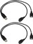 2x USB 2 0A Erkek Auf 2 Çift USB Dişi Jack Y Splitter Verteiler Adaptörü Kabel (Yurt Dışından) 1