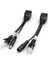 20PCS (10PAIR) Poe Splitter Poe Anahtar Poe Kablo Adaptör Bant 5V 12V 24V 48V Güç Kaynağı Kablosu 5 5x2 1mm (Yurt Dışından) 2
