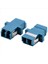 Lc Fiber Optik Adaptörü - Lc - Lc Duplex Singlemode Kuplörü - 30 Paket - Mavi (Yurt Dışından) 5