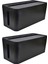 Masa Kablo Yönetimi ve Güç Şerit Kutusu Çözümleri (Siyah) Için 2x Kablo Yönetim Kutusu (Yurt Dışından) 1