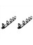 2pc 19INCH 1u Raf Dolapları Kablo Yönetim Ağı Organizatörü Hollow Metal Base Beş Yüzük Çıkarılabilir Tel Yöneticisi Çerçeve (Yurt Dışından) 1