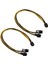 2x Pcı-E Pcı Express 6pin Dişi Çift Çift 2 Portlu 8pin (6 + 2pin) Erkek F/m Adaptör Gpu Video Kartı Güç Kablosu 20CM (Yurt Dışından) 1