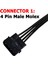 Molex Ide 4 Pin Erkek To 15 Pin Dişi Sata Güç Dönüştürücü Bağdaştırıcı Kablosu Sabit Sürücü HDD SSD Güç Uzatma Kablosu 4 Paket (Yurt Dışından) 4