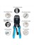 2x RJ45 Network Crimper 10P 8p 6p 4p Silping Araçları RJ45 RJ11 RJ12 RJ50 Konektörü Ethernet Kablosu (Yurt Dışından) 4