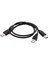 2x USB 2 0 A Tip Bir Erkek To Dual USB A Erkek Y Ayırıcı Kablo Kablosu Siyah (Yurt Dışından) 3