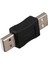 10X USB Erkek - Erkek Konnektör Adaptörü Siyah (Yurt Dışından) 3