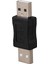 10X USB Erkek - Erkek Konnektör Adaptörü Siyah (Yurt Dışından) 4